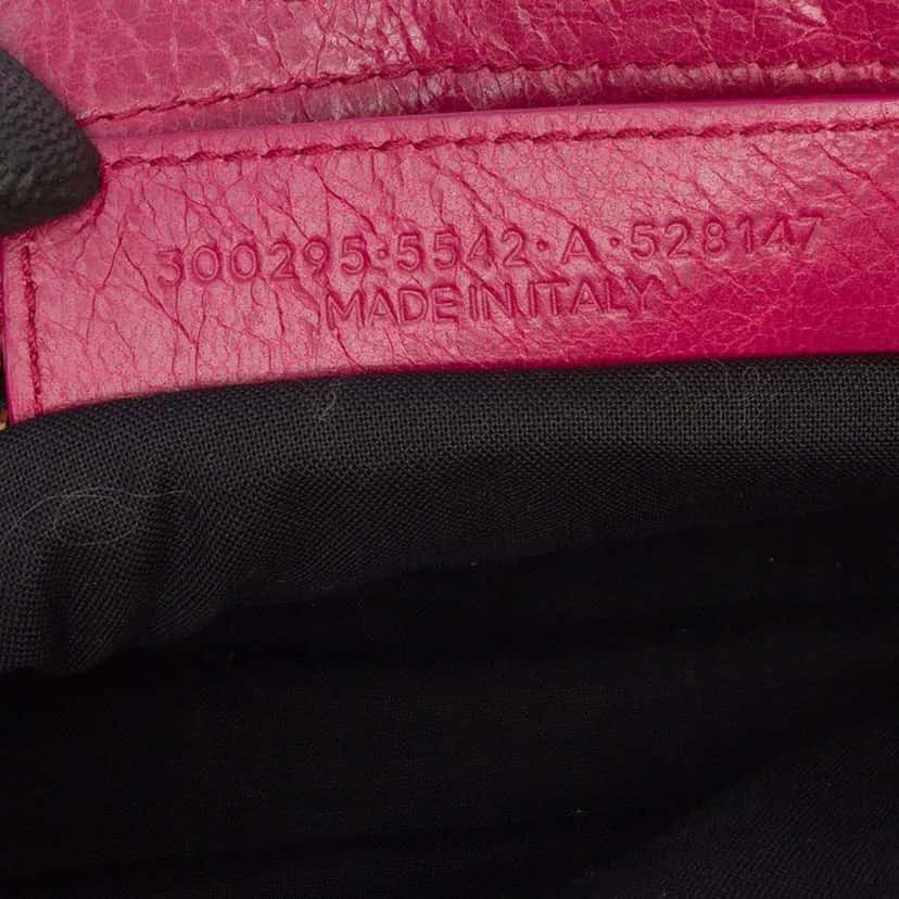 Balenciaga Mini Lambskin Motocross Giant 12 City Satchel Pink Leather Good condition - Box View