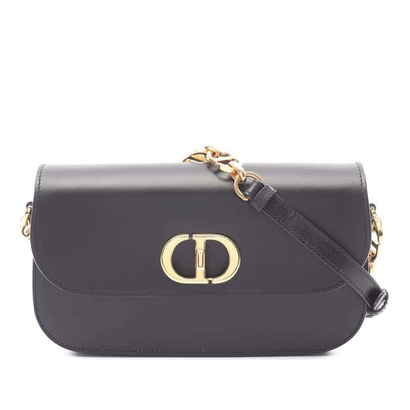 Dior Box Calfskin 30 Montaigne Avenue Bag Black Leather Good condition - Front View