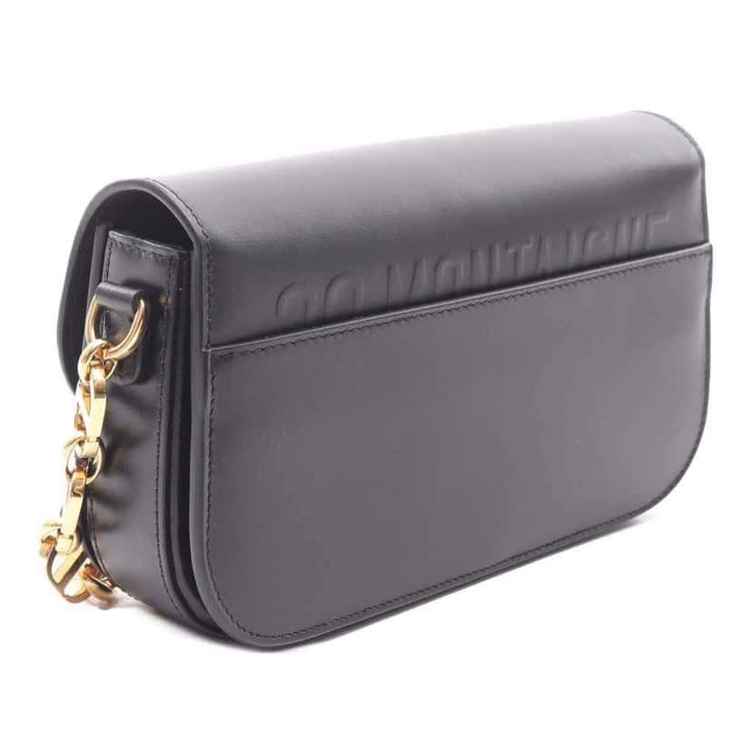Dior Box Calfskin 30 Montaigne Avenue Bag Black Leather Good condition - Back View