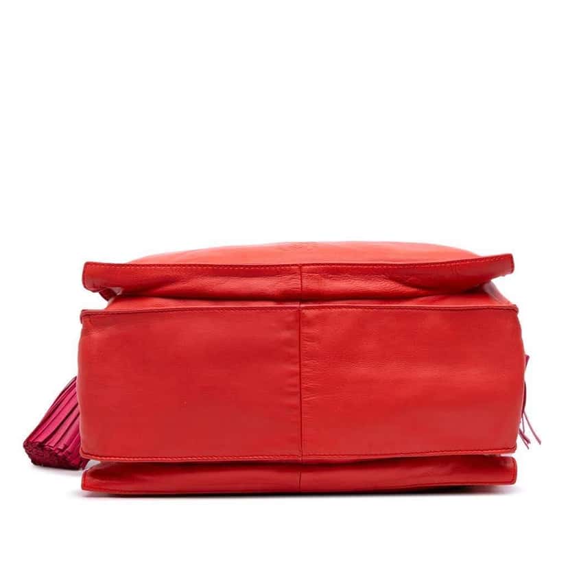Loewe Nappa Flamenco Tassel 30 Orange Leather Good condition - Inside View