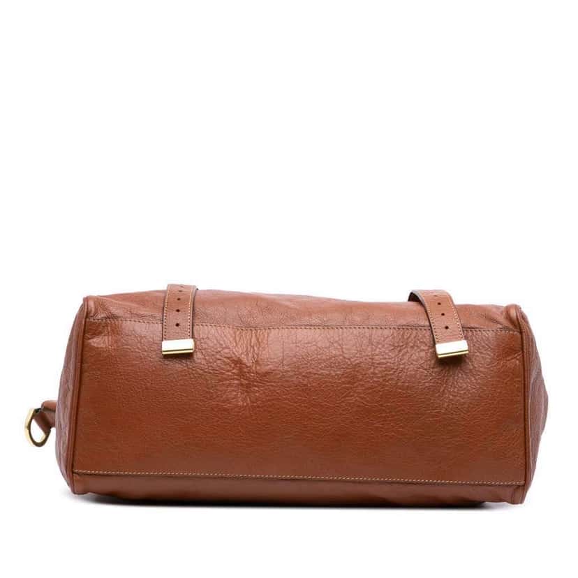 Mulberry Calfskin Alexa Satchel Brown Leather Good condition - Inside View