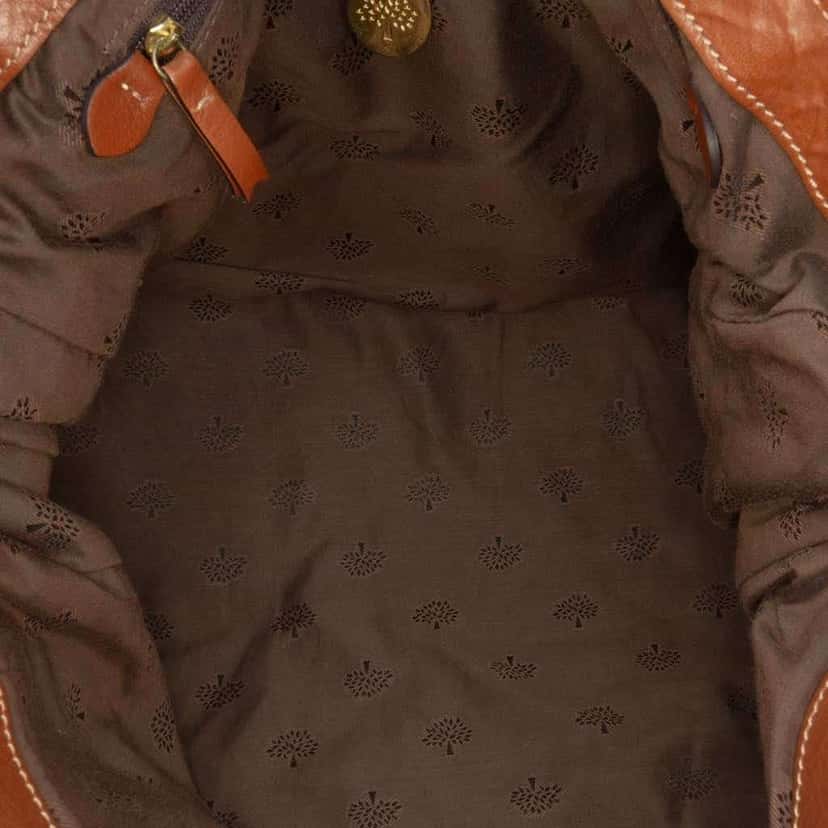 Mulberry Calfskin Alexa Satchel Brown Leather Good condition - Model View