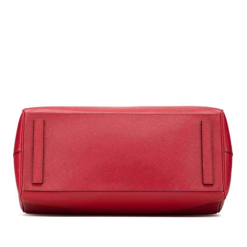 Prada Saffiano Cuir Tote Red Leather Good condition - Inside View