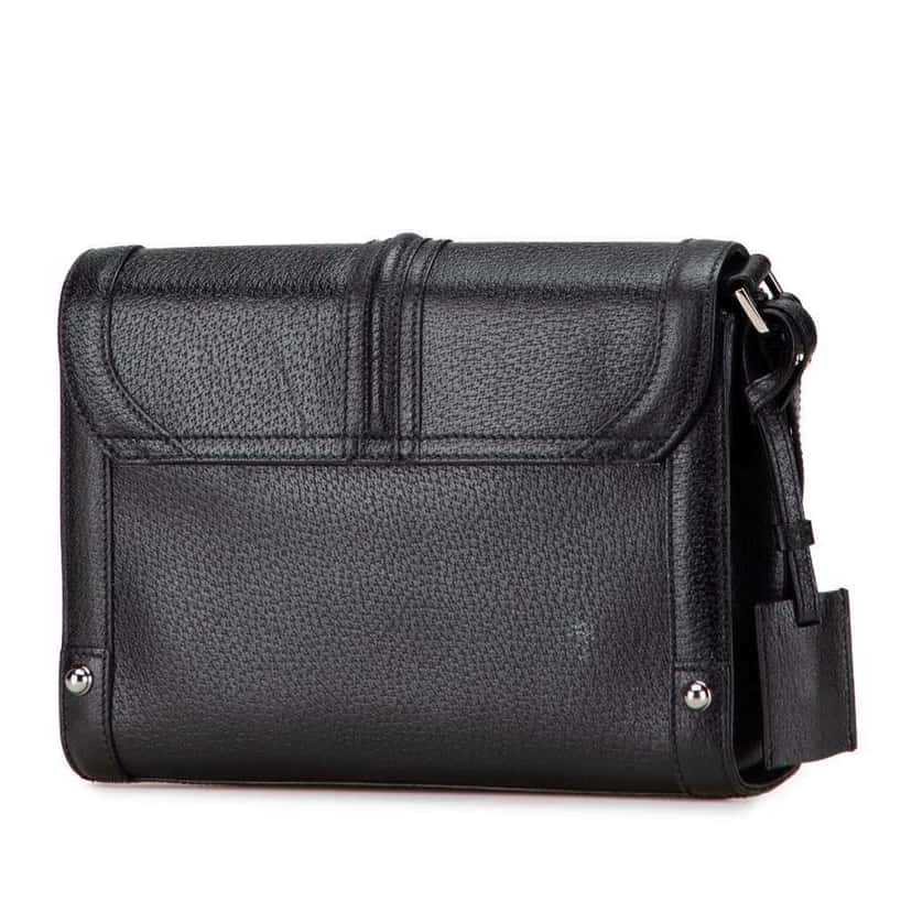 Gucci Studded Leather Clutch Black Leather Good condition - Back View
