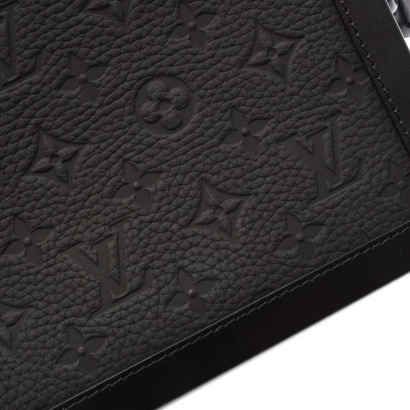 Louis Vuitton Monogram Taurillon Soft Trunk Black Leather Good condition - Box View