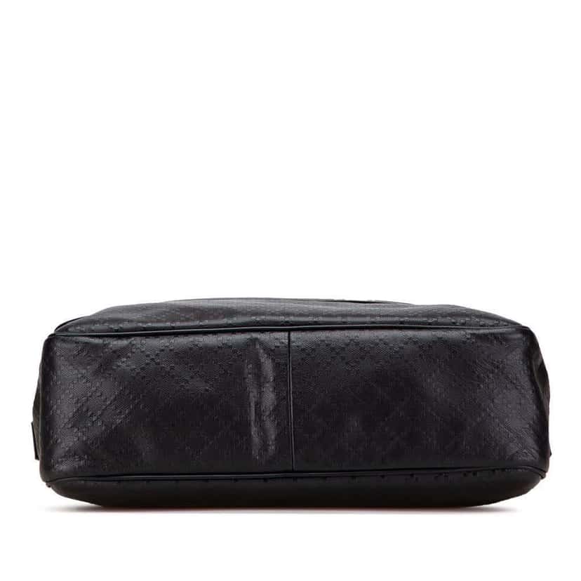 Gucci Diamante Leather Bright Hilary Lux Flap Crossbody Black Leather Good condition - Inside View