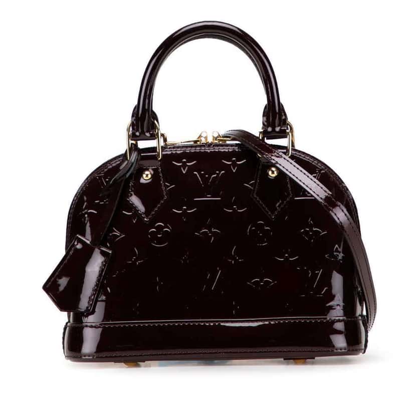 Louis Vuitton Monogram Vernis Alma BB Purple Leather Good condition - Front View