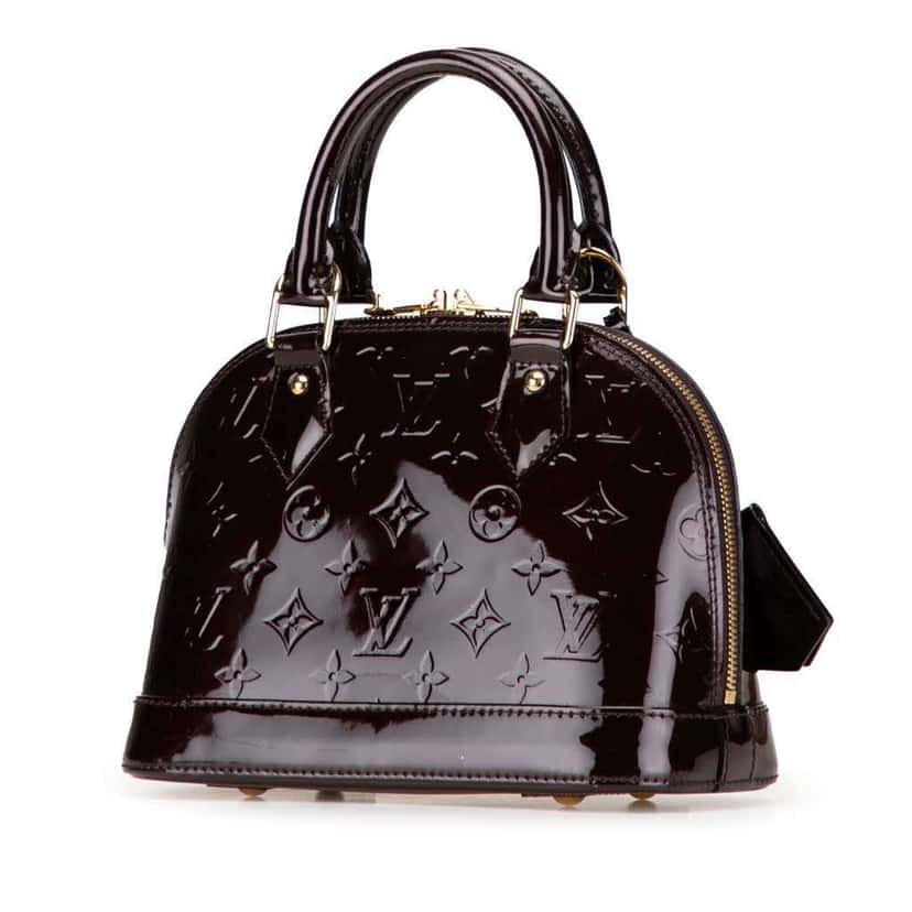 Louis Vuitton Monogram Vernis Alma BB Purple Leather Good condition - Back View