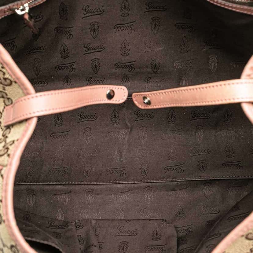 Gucci GG Canvas Twins Tote Brown Canvas Good condition - Model View