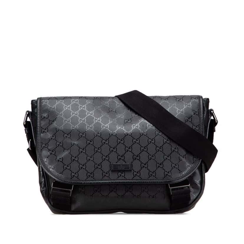 Gucci GG Imprime Crossbody Black Canvas Good condition - Front View