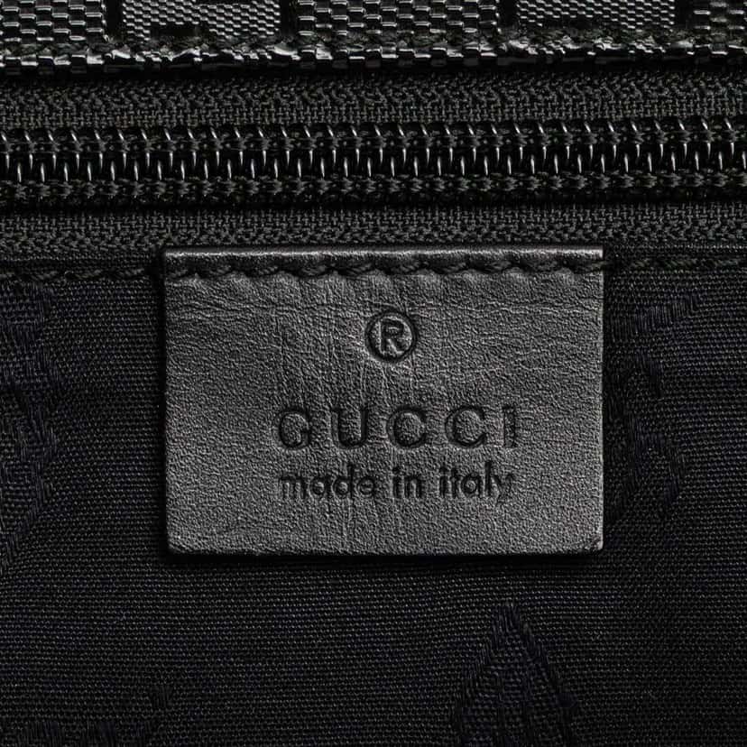 Gucci GG Imprime Crossbody Black Canvas Good condition - Box View