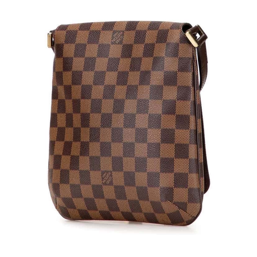 Louis Vuitton Damier Ebene Musette Salsa Long Strap Brown Canvas Good condition - Back View