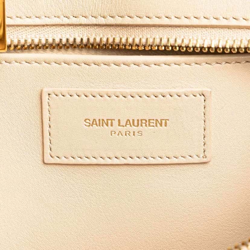 Saint Laurent Small Leather Classic Y Cabas Satchel Brown Leather Good condition - Box View