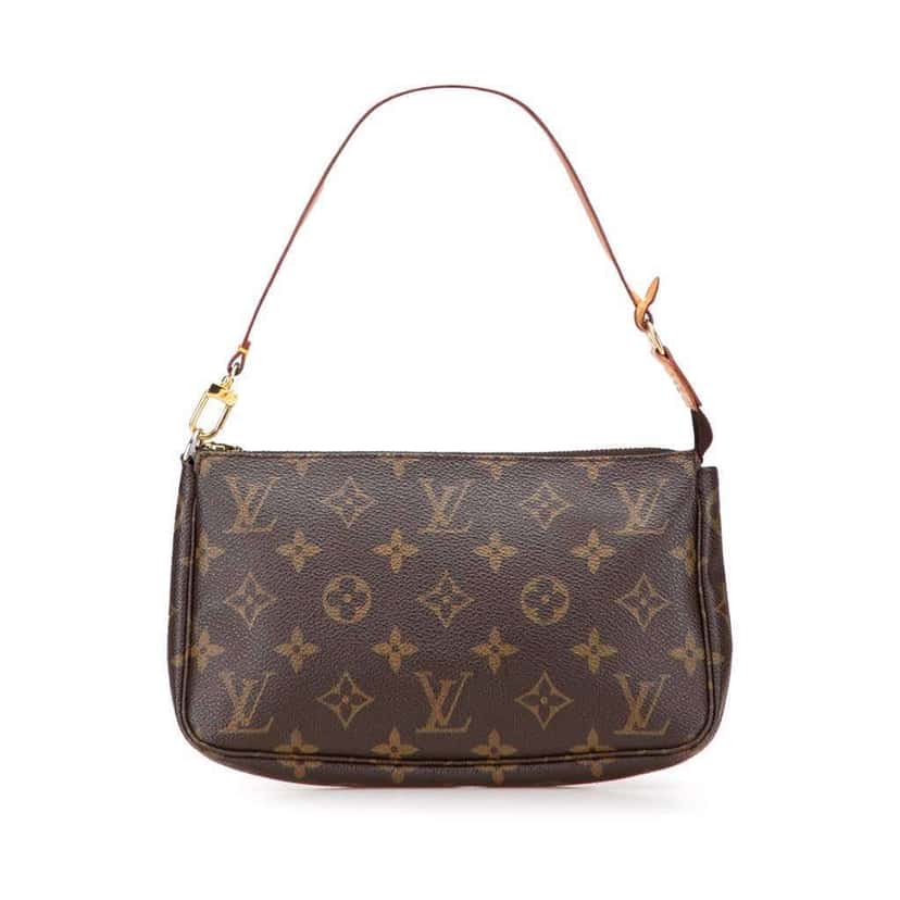Louis Vuitton Monogram Pochette Accessoires Brown Canvas Good condition - Front View