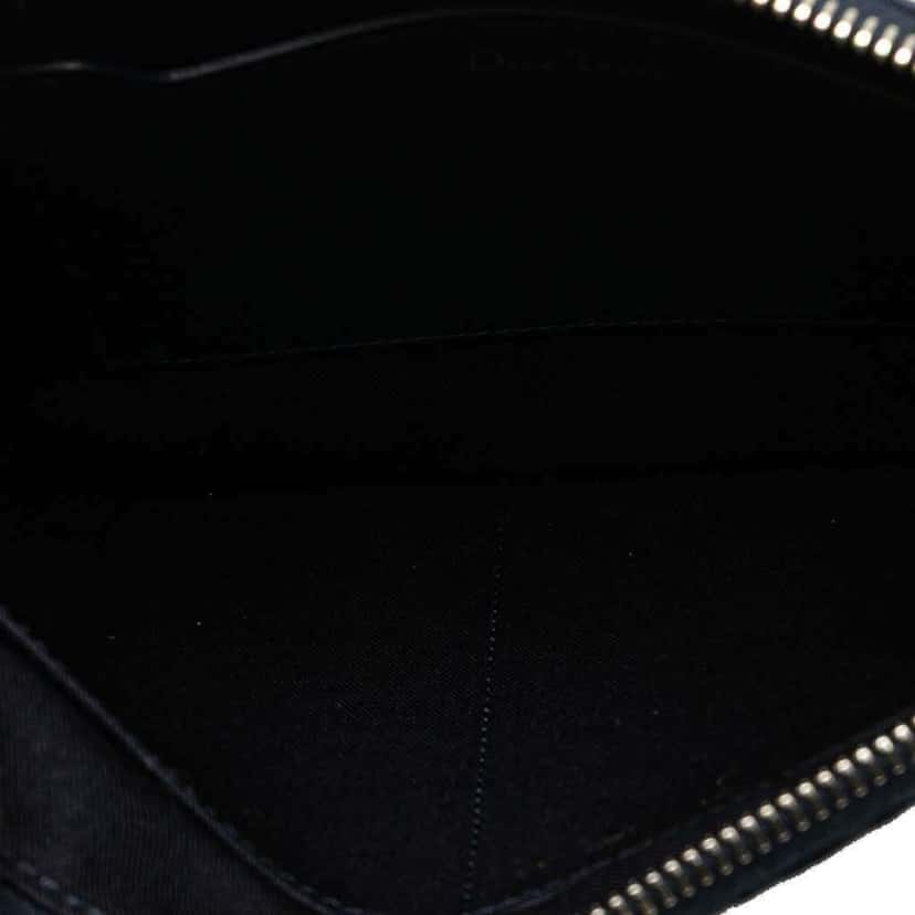 Dior Oblique Denim Tears A5 Flat Pouch Blue Denim Very good condition - Model View