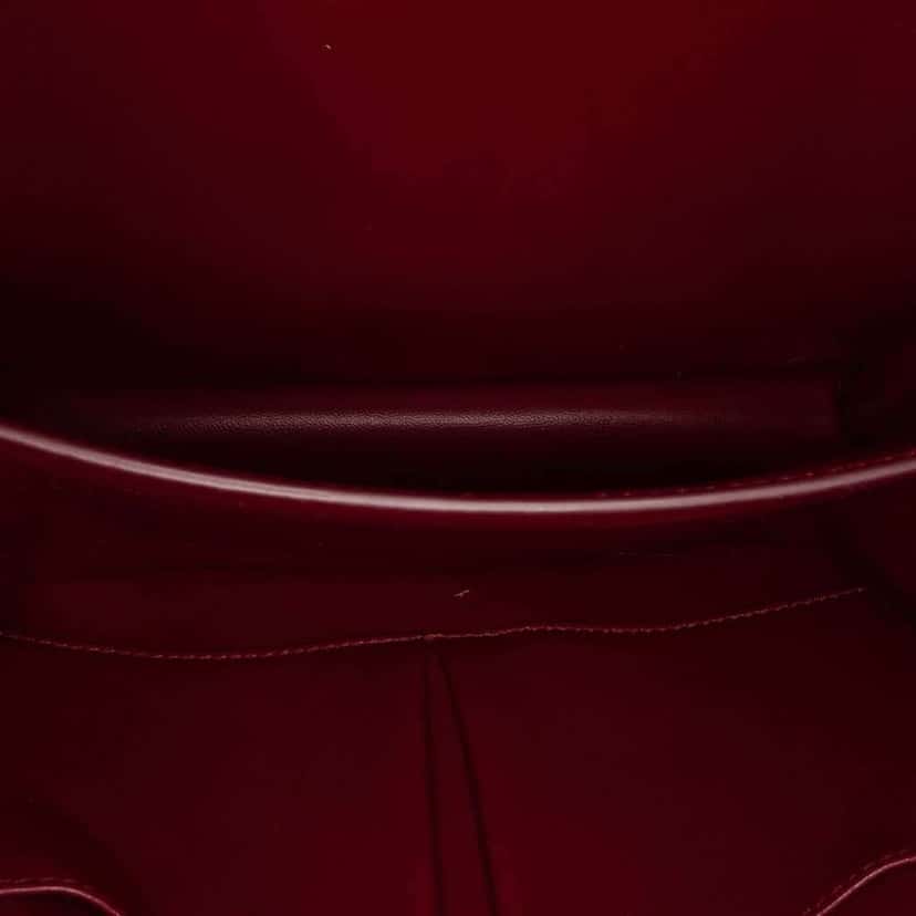 Celine Medium Calfskin Classic Box Red Leather Good condition - Model View