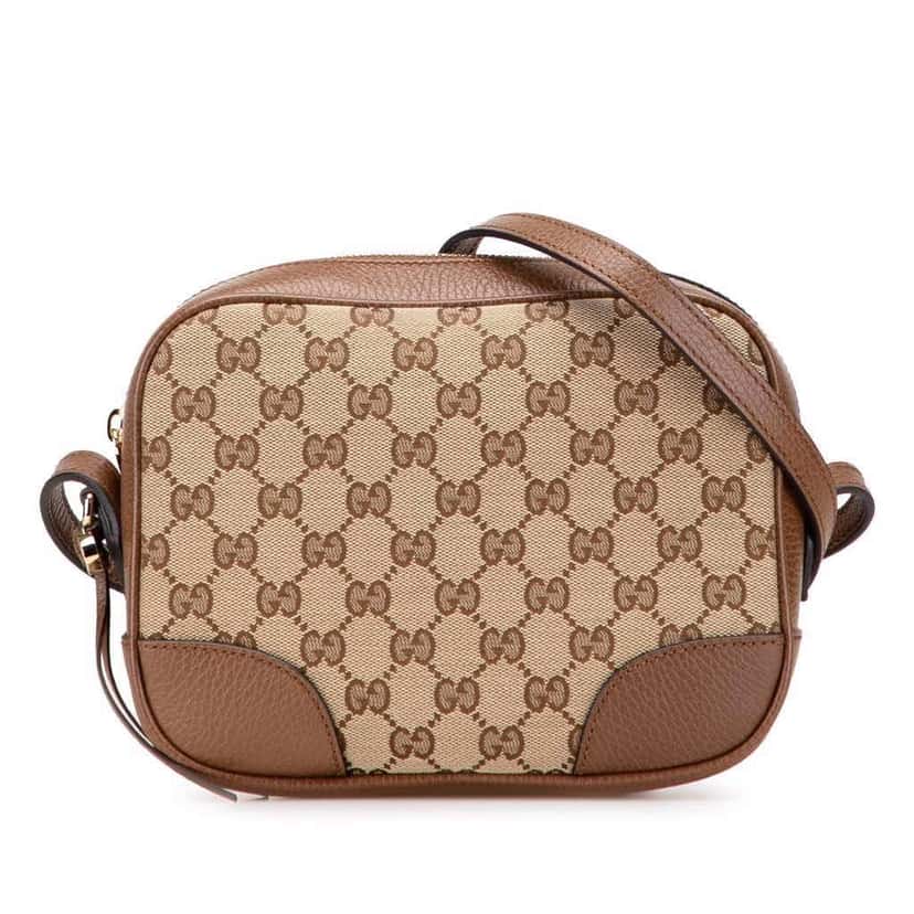 Gucci GG Canvas Bree Crossbody Brown Canvas Good condition - Front View