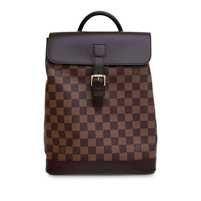 Louis Vuitton Damier Ebene Soho Brown Canvas Good condition - Front View