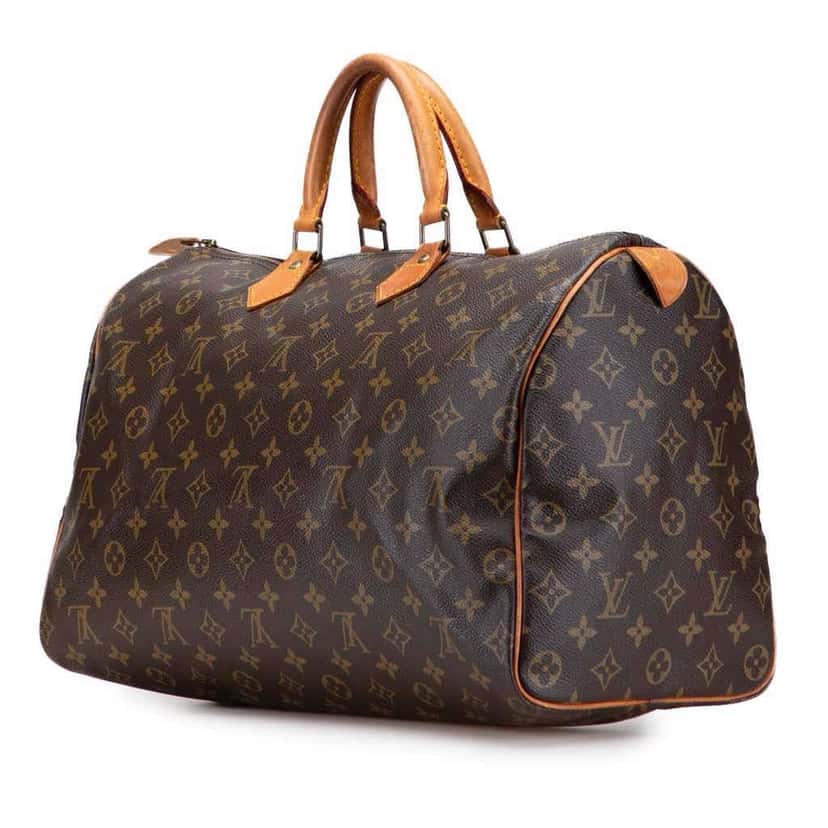 Louis Vuitton Monogram Speedy 40 Brown Canvas Good condition - Back View