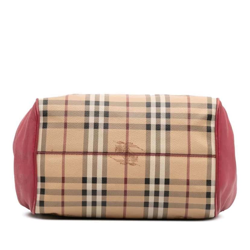 Burberry Small Haymarket Check Coated Canvas Canterbury Tote Brown Canvas Good condition - Inside View