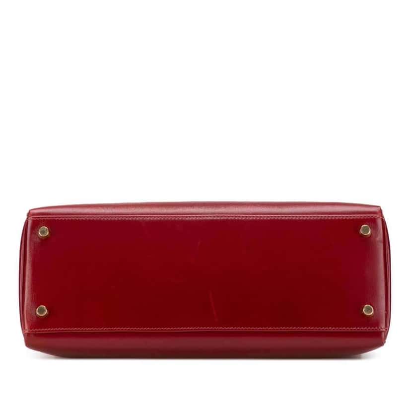 Hermès Box Calf Kelly II Retourne 32 Red Leather Good condition - Inside View
