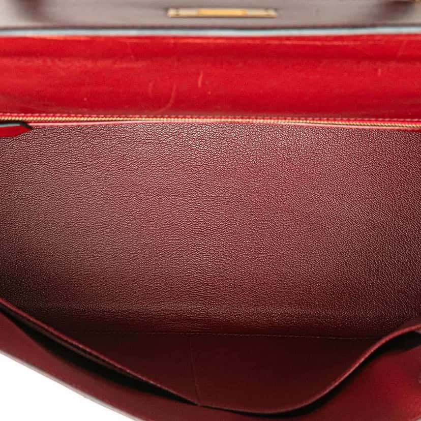 Hermès Box Calf Kelly II Retourne 32 Red Leather Good condition - Model View