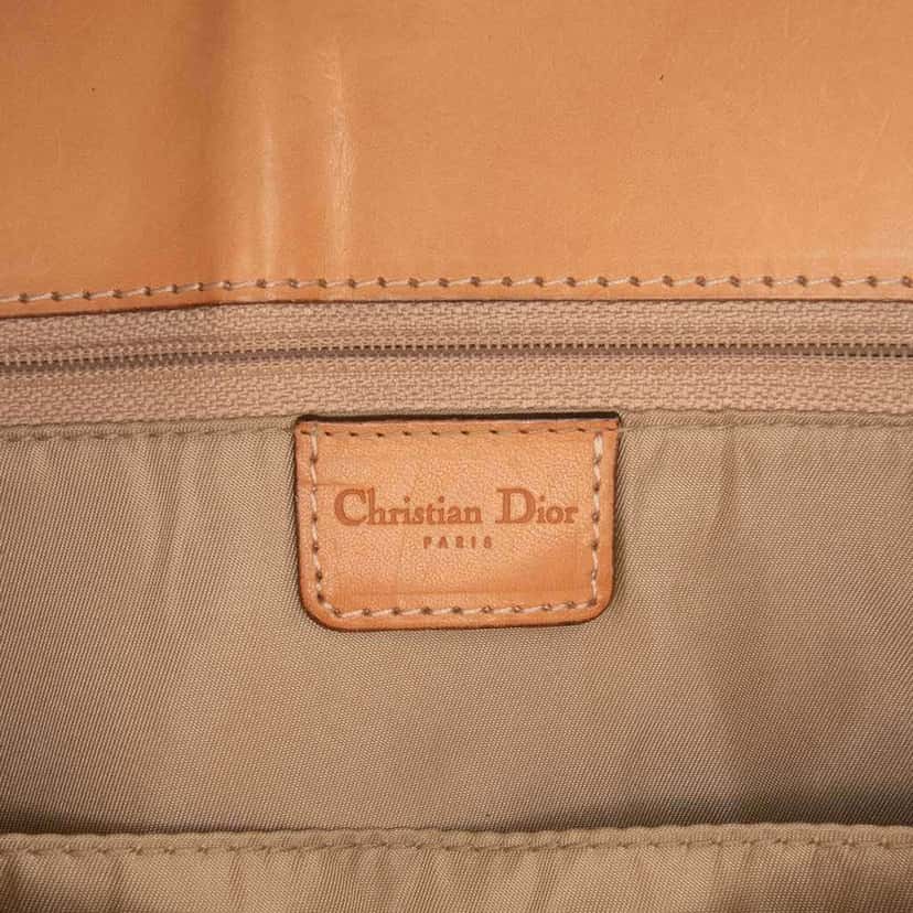 Dior Diorissimo Trotter Canvas Street Chic Columbus Tote Brown Canvas Good condition - Box View