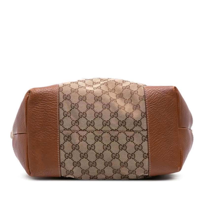 Gucci Large GG Canvas GG Charm Tote Brown Canvas Good condition - Inside View