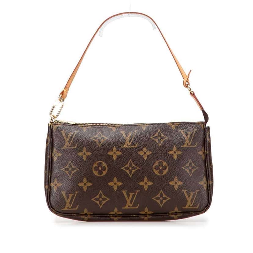 Louis Vuitton Monogram Pochette Accessoires Brown Canvas Good condition - Front View