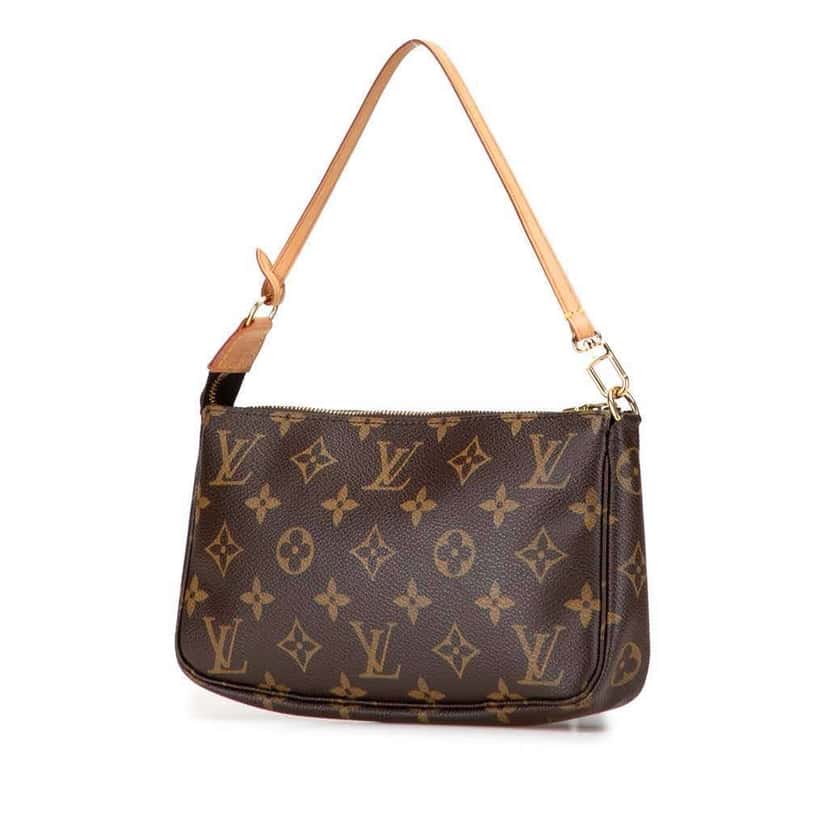 Louis Vuitton Monogram Pochette Accessoires Brown Canvas Good condition - Back View