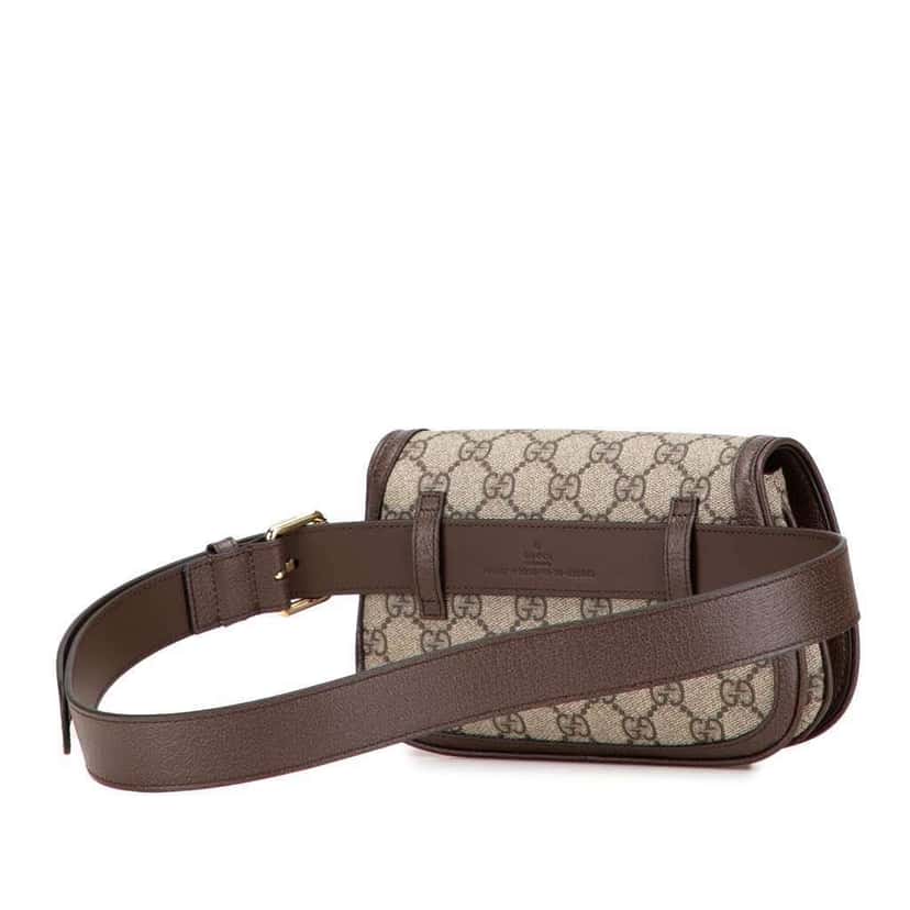 Gucci GG Supreme Blondie Belt Bag Brown Canvas Good condition - Back View