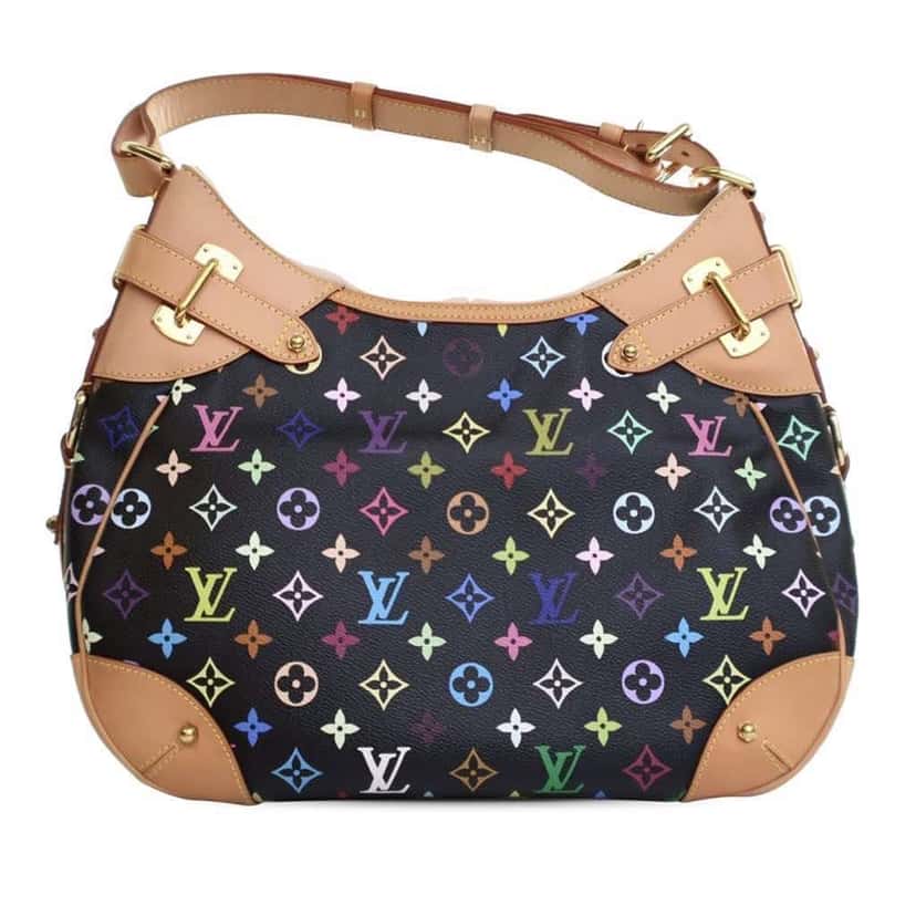 Louis Vuitton Monogram Multicolore Greta White Canvas Good condition - Back View