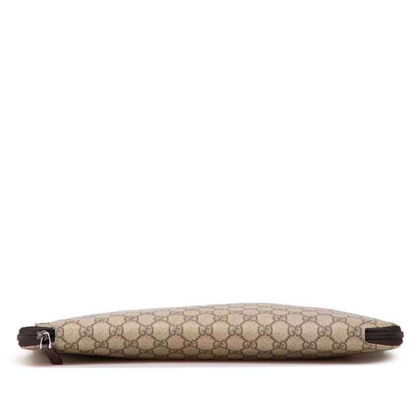 Gucci GG Supreme Portfolio Brown Canvas Good condition - Inside View