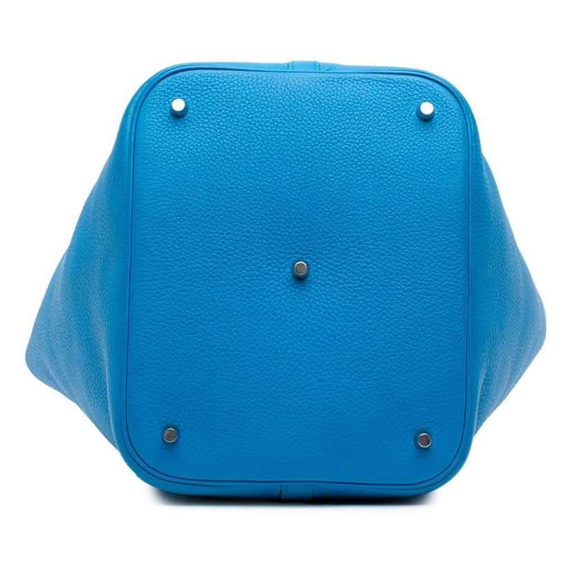 Hermès Clemence Picotin Lock 26 Blue Leather Good condition - Inside View