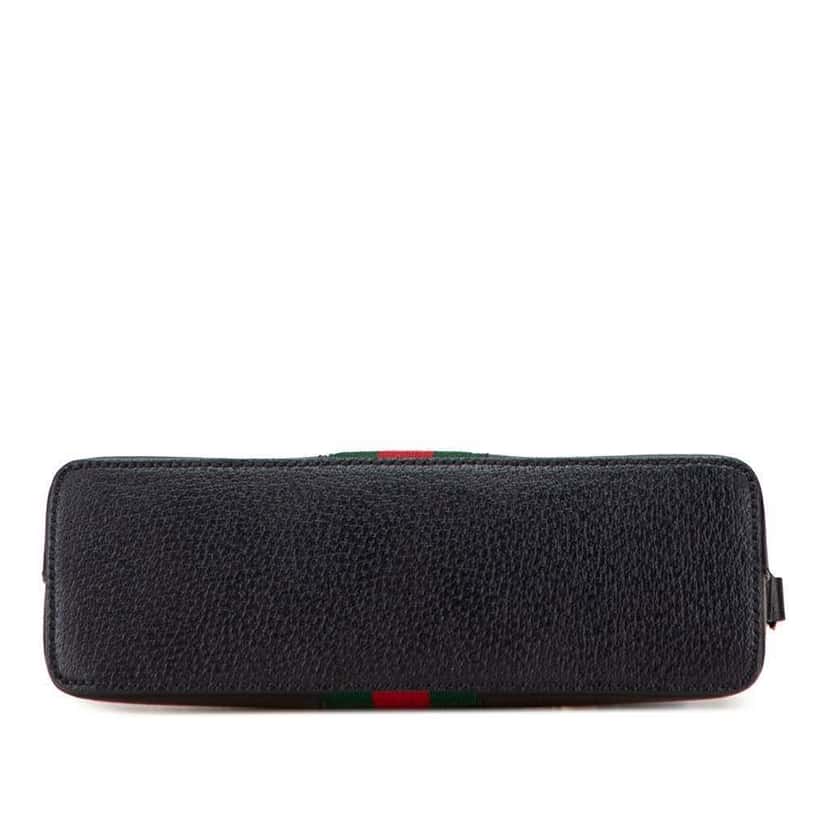 Gucci Small Calfskin Ophidia Dome Crossbody Black Leather Good condition - Inside View