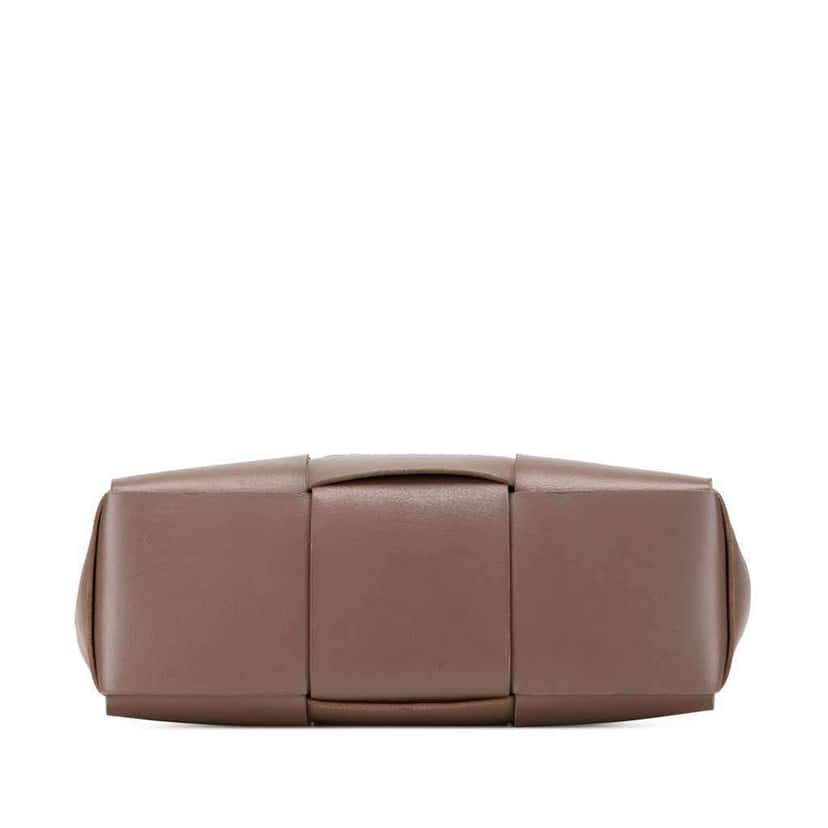 Bottega Veneta Medium Nappa Maxi Intrecciato Arco Tote Brown Leather Good condition - Inside View