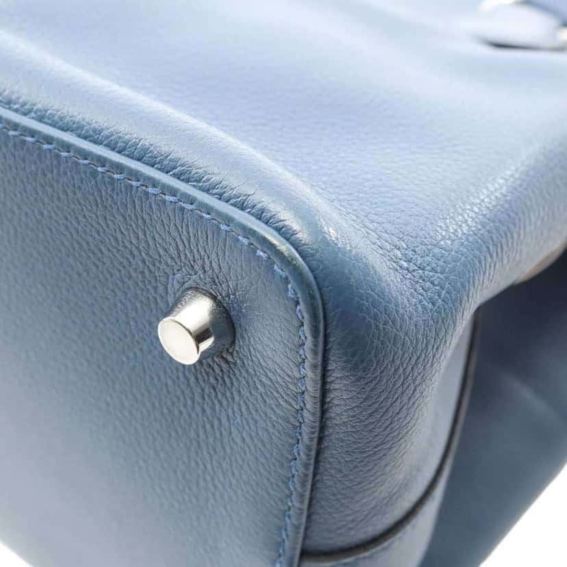 Hermès Evercolor Verso Toolbox 26 Blue Leather Good condition - Box View