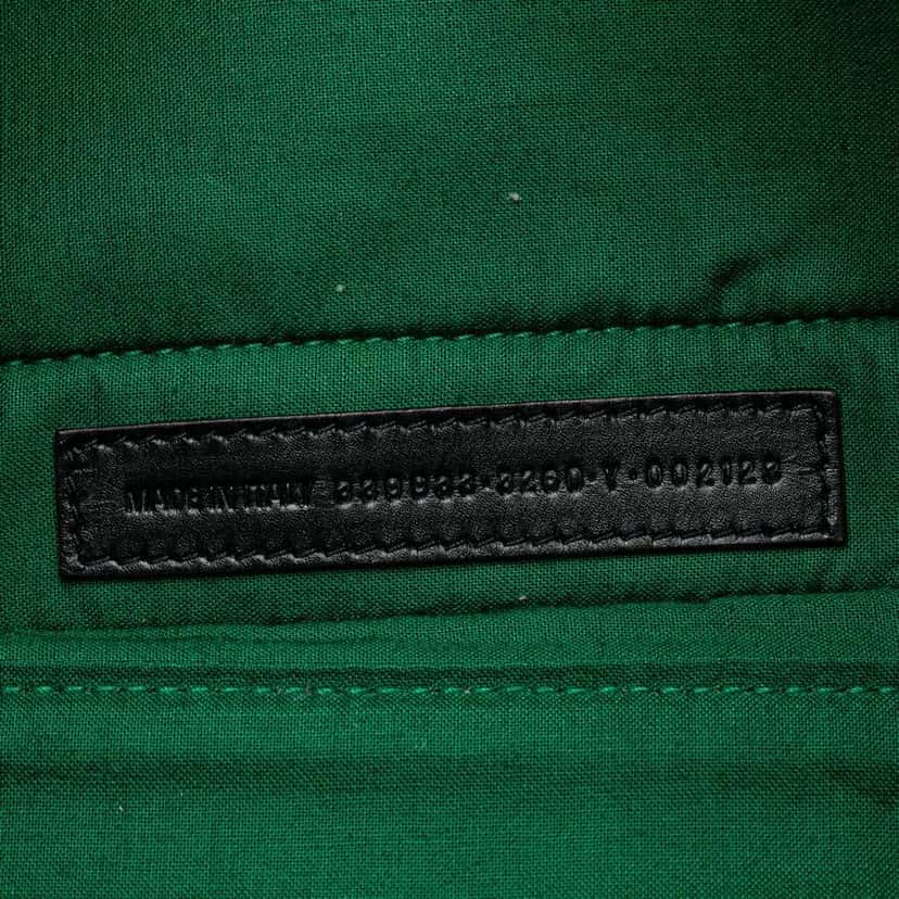 Balenciaga Plaid Wool Navy Cabas S Green Wool Good condition - Box View