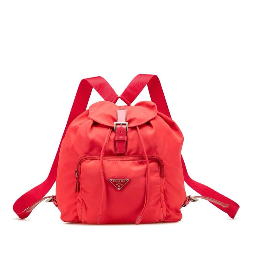 Prada Tessuto Backpack Red Good condition - Front View