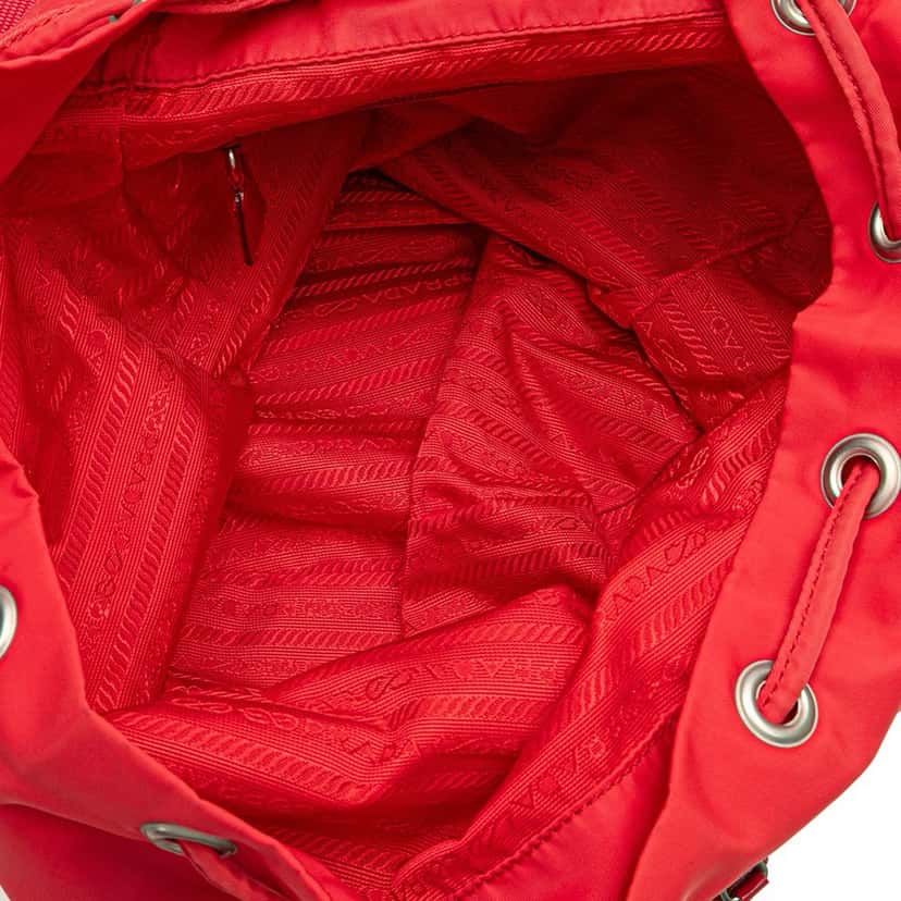 Prada Tessuto Backpack Red Good condition - Model View