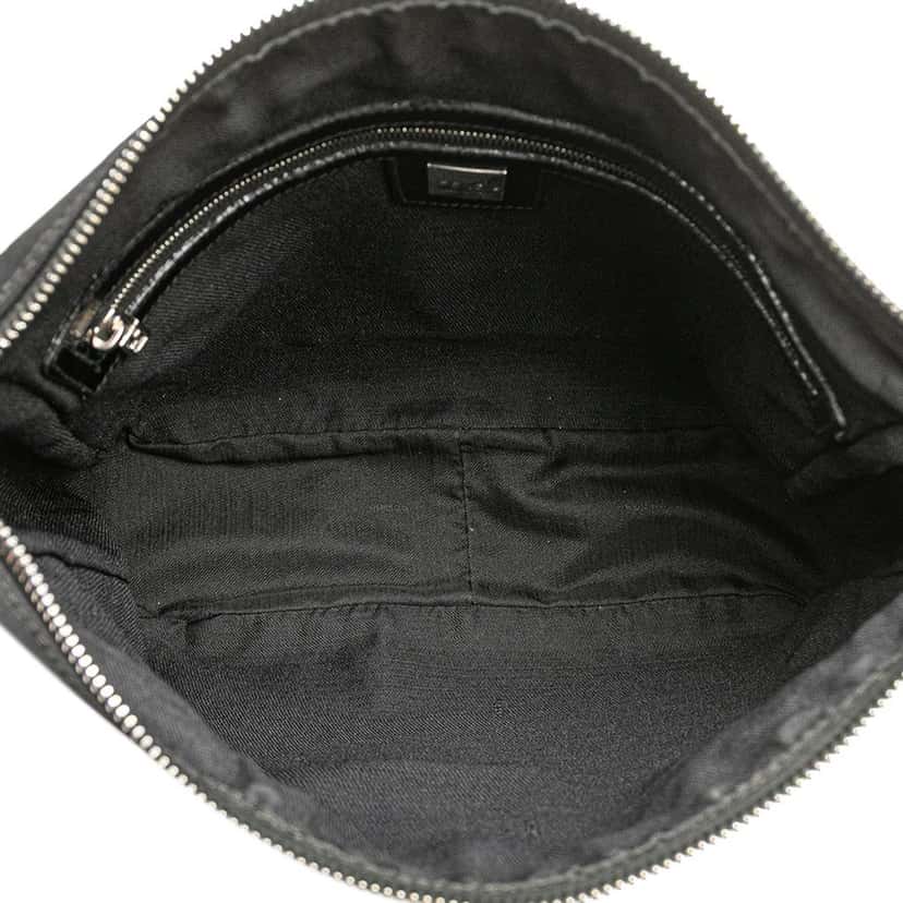 Fendi Nylon FF Shoulder Bag Black Good condition - Model View