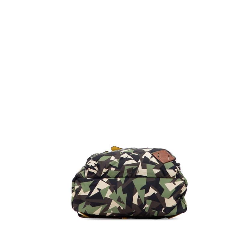 Fendi Camouflage Print Nylon Bugs Backpack Black Good condition - Inside View