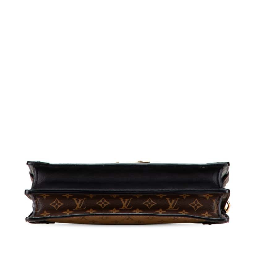 Louis Vuitton Monogram Reverse Trunk Clutch Brown Good condition - Inside View