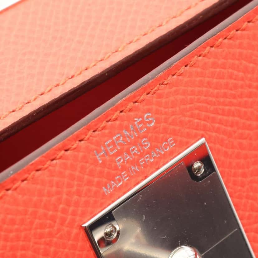 Hermès Epsom Kelly II Sellier 28 Orange Leather Good condition - Model View