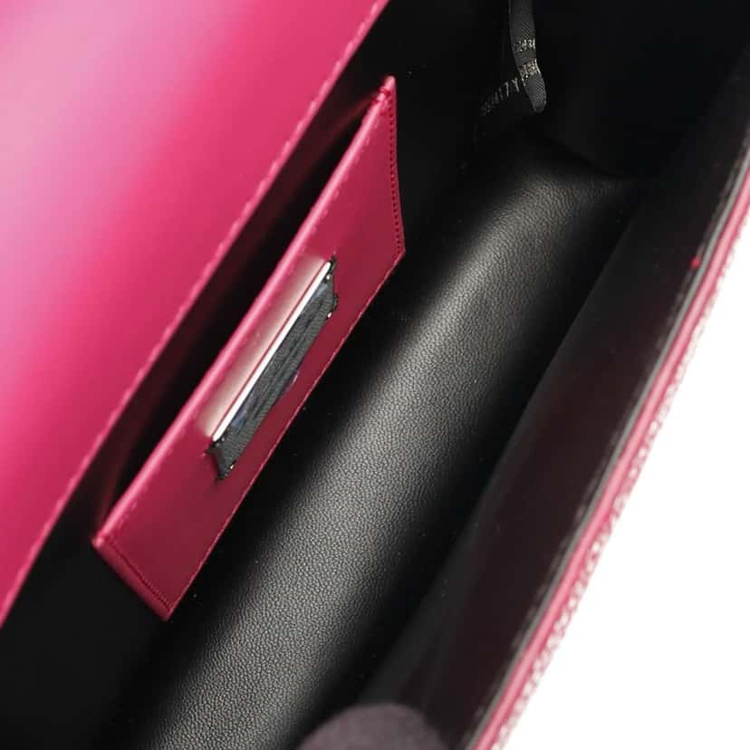 Bvlgari Galuchat and Calfskin Serpenti Forever Crossbody Pink Leather Good condition - Inside View