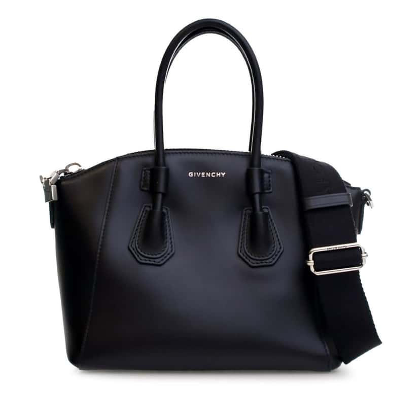 Givenchy Mini Calfskin Antigona Sport Satchel Black Leather Good condition - Front View