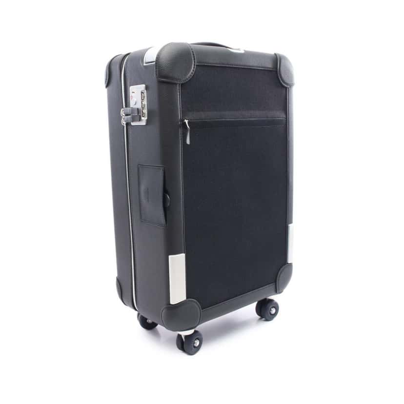 Hermès Toile H and Taurillon Regate RMS Cabin Suitcase Black Canvas Good condition - Back View