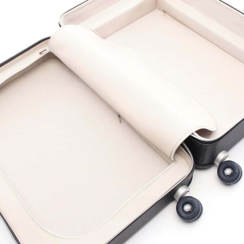 Hermès Toile H and Taurillon Regate RMS Cabin Suitcase Black Canvas Good condition - Model View