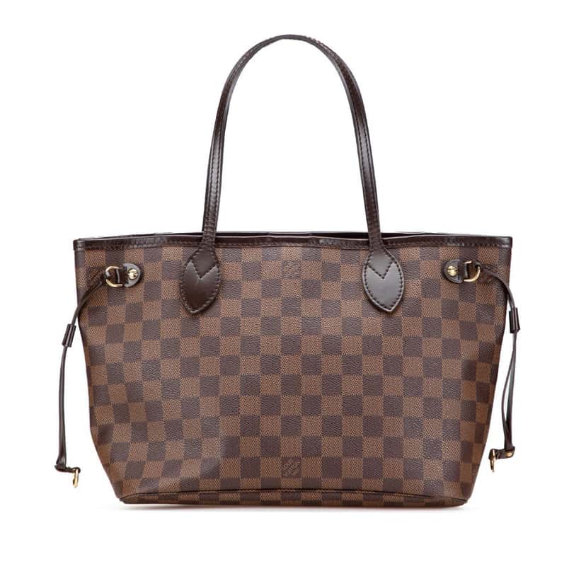 Louis Vuitton Damier Ebene Neverfull PM Brown Canvas Good condition - Front View