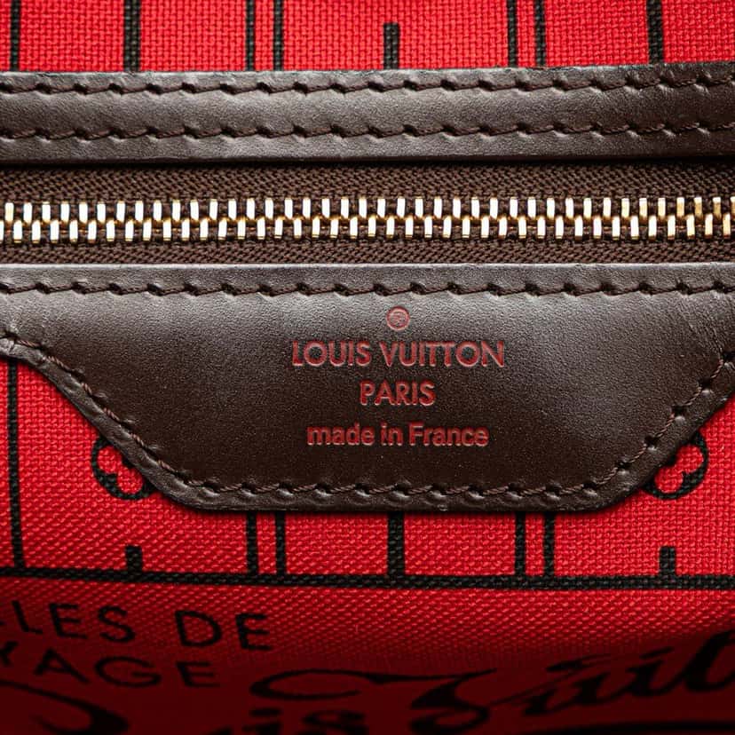 Louis Vuitton Damier Ebene Neverfull PM Brown Canvas Good condition - Box View